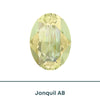 Brilliance Crystal, 4120 (14x10mm) Oval Faceted Fancy Stones, Jonquil AB - The Argus Collection