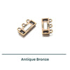 Branches 3-Strand Magnetic Clasp, 1 or 5 Pieces - The Argus Collection