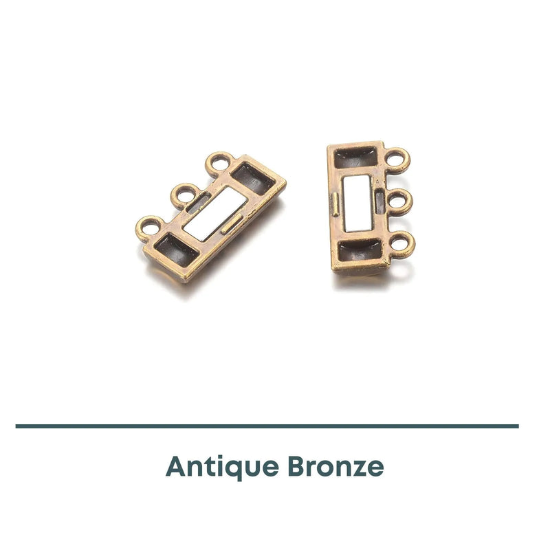 Branches 3-Strand Magnetic Clasp, 1 or 5 Pieces - The Argus Collection