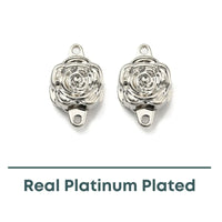 Petite Flower, 1-Strand Magnetic Clasp, 2 Finishes - The Argus Collection
