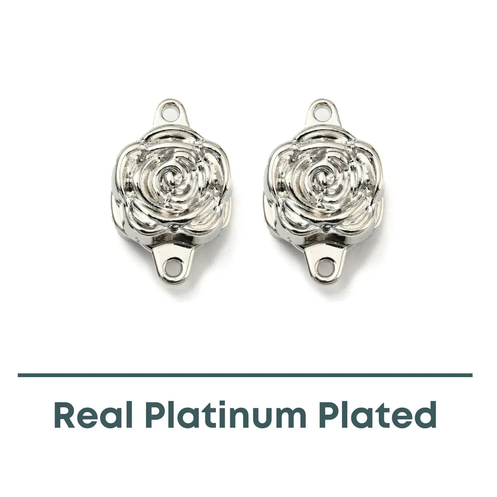 Petite Flower, 1-Strand Magnetic Clasp, 2 Finishes - The Argus Collection