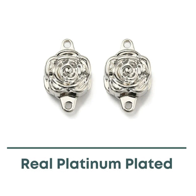 Petite Flower, 1-Strand Magnetic Clasp, 2 Finishes - The Argus Collection