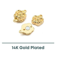 Petite Flower, 1-Strand Magnetic Clasp, 2 Finishes - The Argus Collection