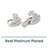 Nouveau Swirl, Cubic Zirconia, 2-Strand Foldover Clasp - The Argus Collection