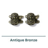 Lacey 2-Strand Box Clasp with Heart Motif, 1 Piece - The Argus Collection