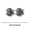 Lacey 2-Strand Box Clasp with Heart Motif, 1 Piece - The Argus Collection