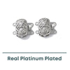 Lacey 2-Strand Box Clasp with Heart Motif, 1 Piece - The Argus Collection