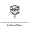 Turtle Love Bail, Antique Silver, 2 or 10 Pieces - The Argus Collection
