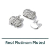 Lacey 2-Strand Box Clasp with Heart Motif, 1 Piece - The Argus Collection