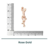 Bowknot Foldover Clasp, 1-Strand, Precious Metal Plating - The Argus Collection