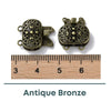 Lacey 2-Strand Box Clasp with Heart Motif, 1 Piece - The Argus Collection