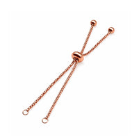 Adjustable Bolo Bracelet Chain With Ball Ends - Adjustable Bolo Bracelet Chain With Ball Ends - Rose Gold 1 PCS , The Argus Collection