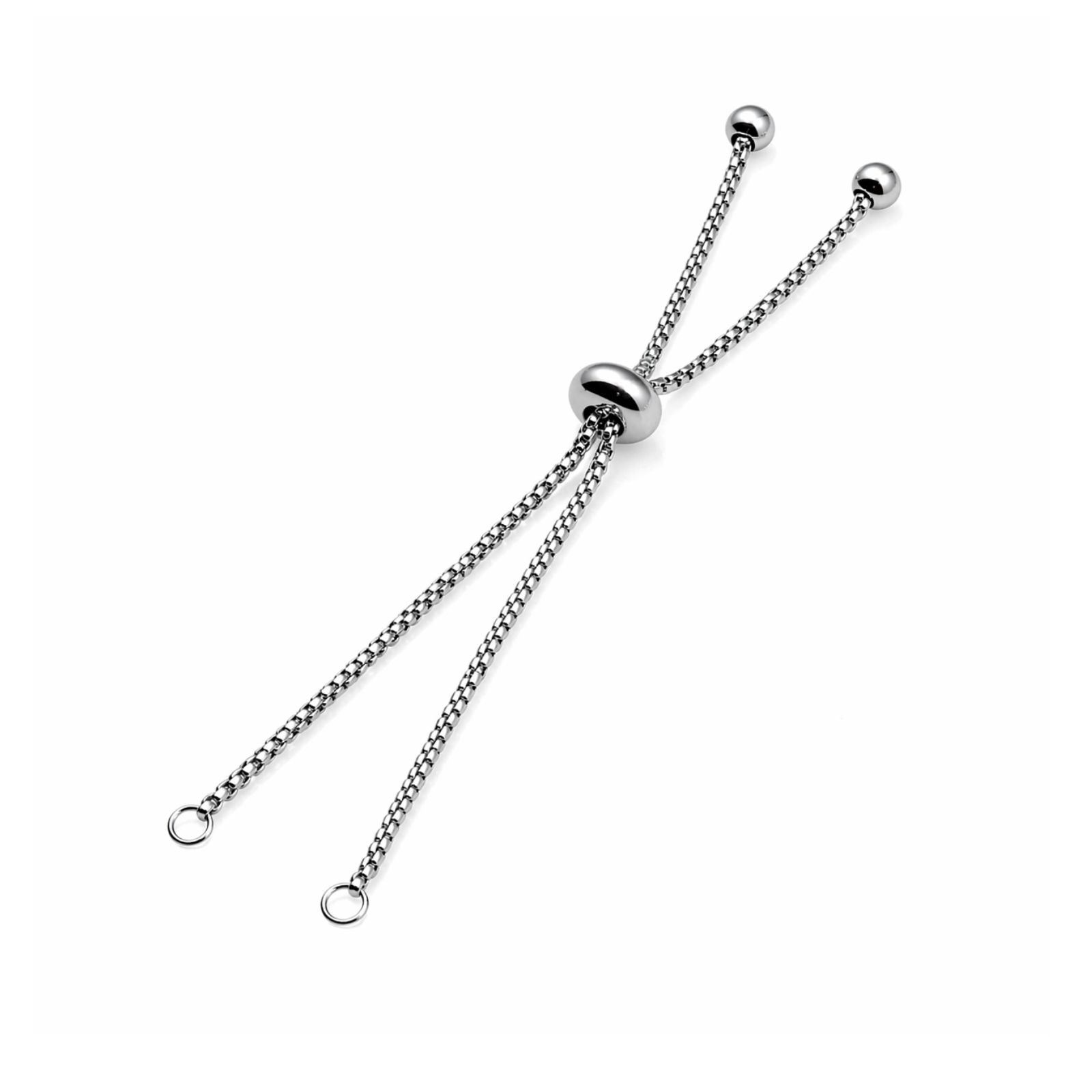 Adjustable Bolo Bracelet Chain With Ball Ends - Adjustable Bolo Bracelet Chain With Ball Ends - Stainless Color , The Argus Collection