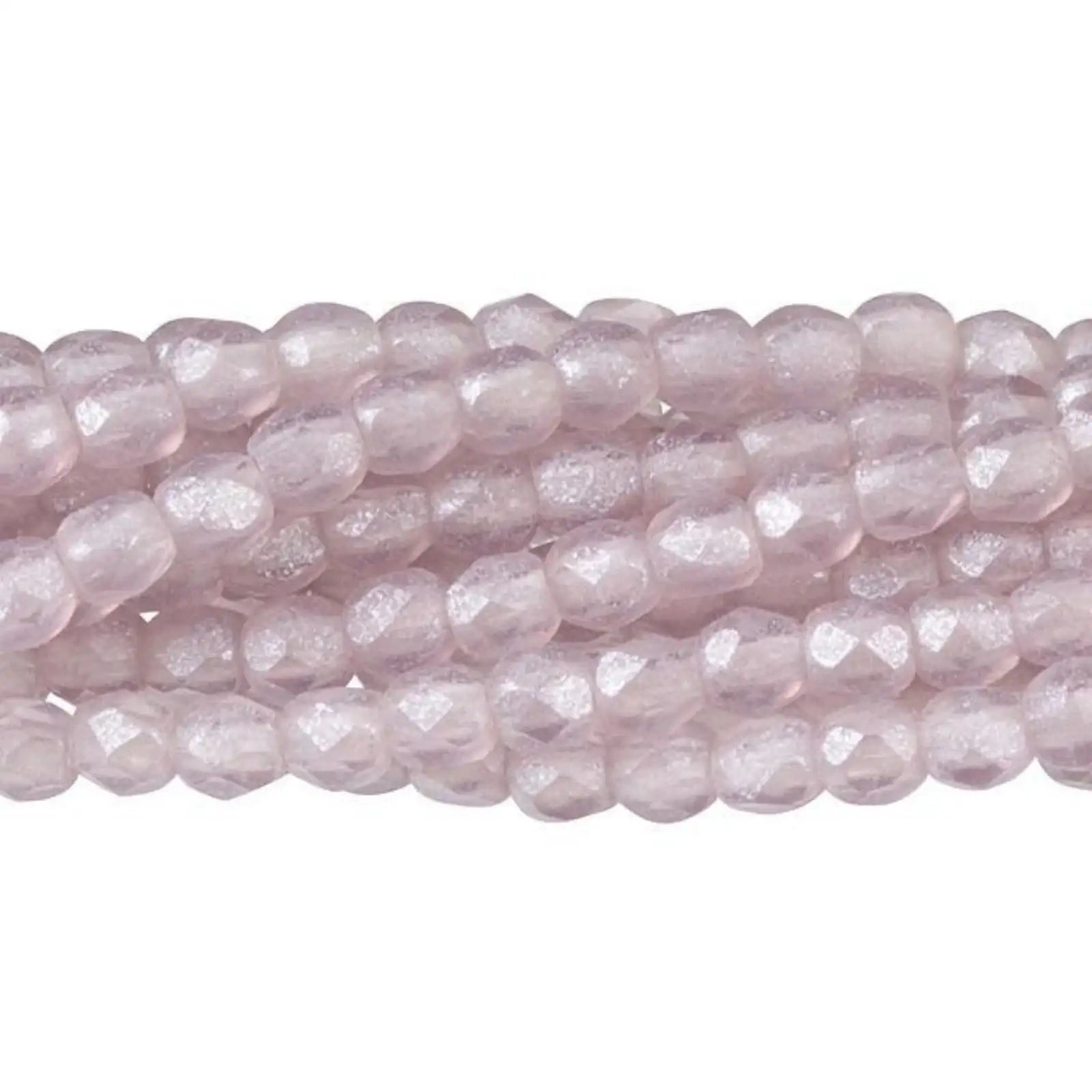 Fire Polish Beads, 2mm, Flash Pearl Medium Amethyst - The Argus Collection