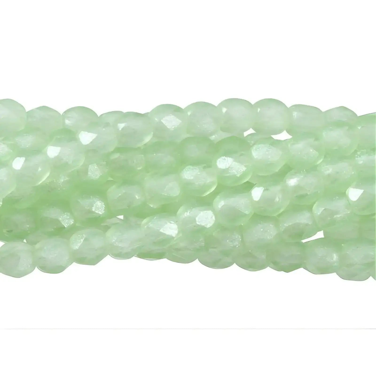 Fire Polish Beads, 2mm, Flash Pearl Peridot - The Argus Collection