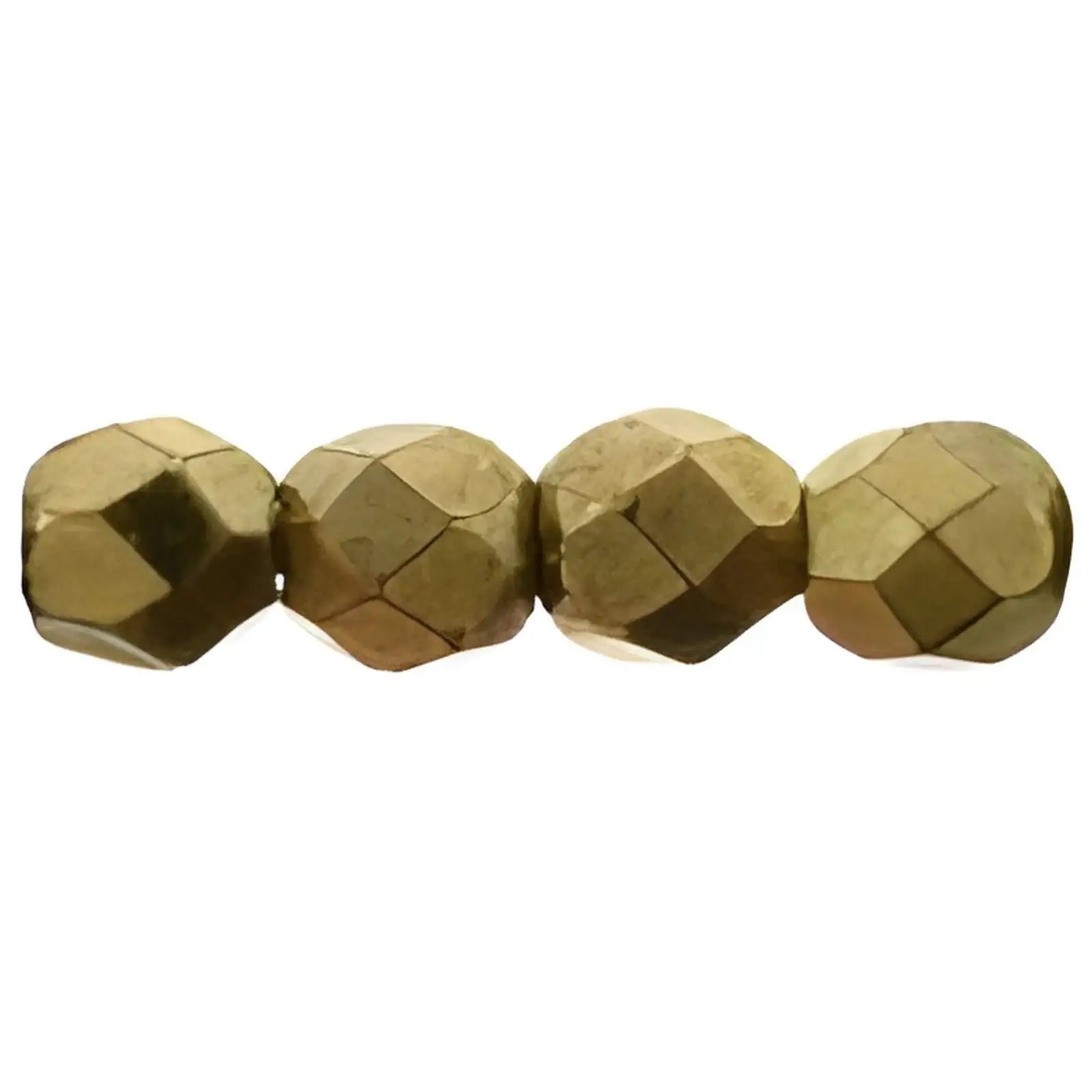 Fire Polish Beads, 3mm, Bronze, 50 pieces - The Argus Collection