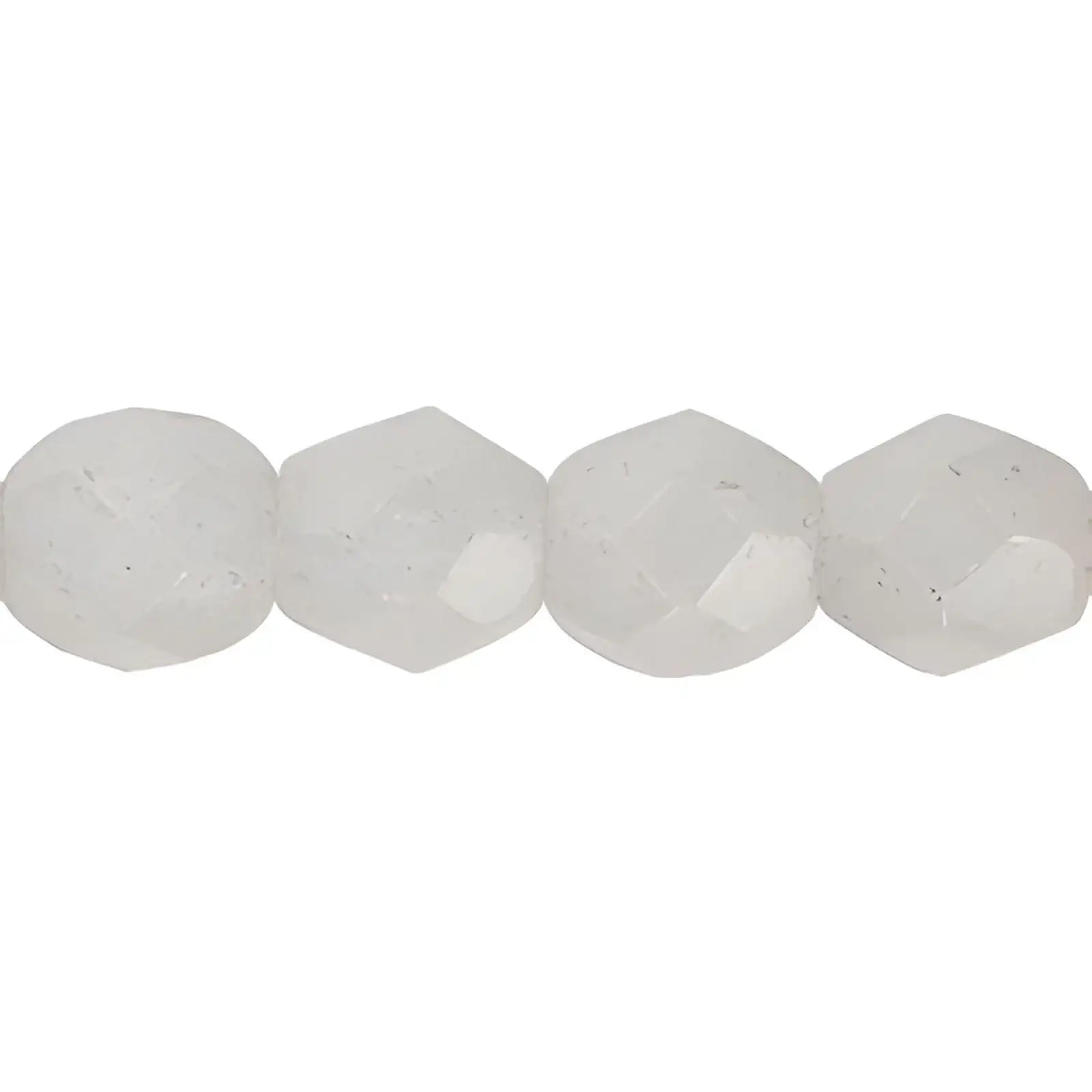 Fire Polish Beads, 4mm, Ash Gray, 50 pieces - The Argus Collection