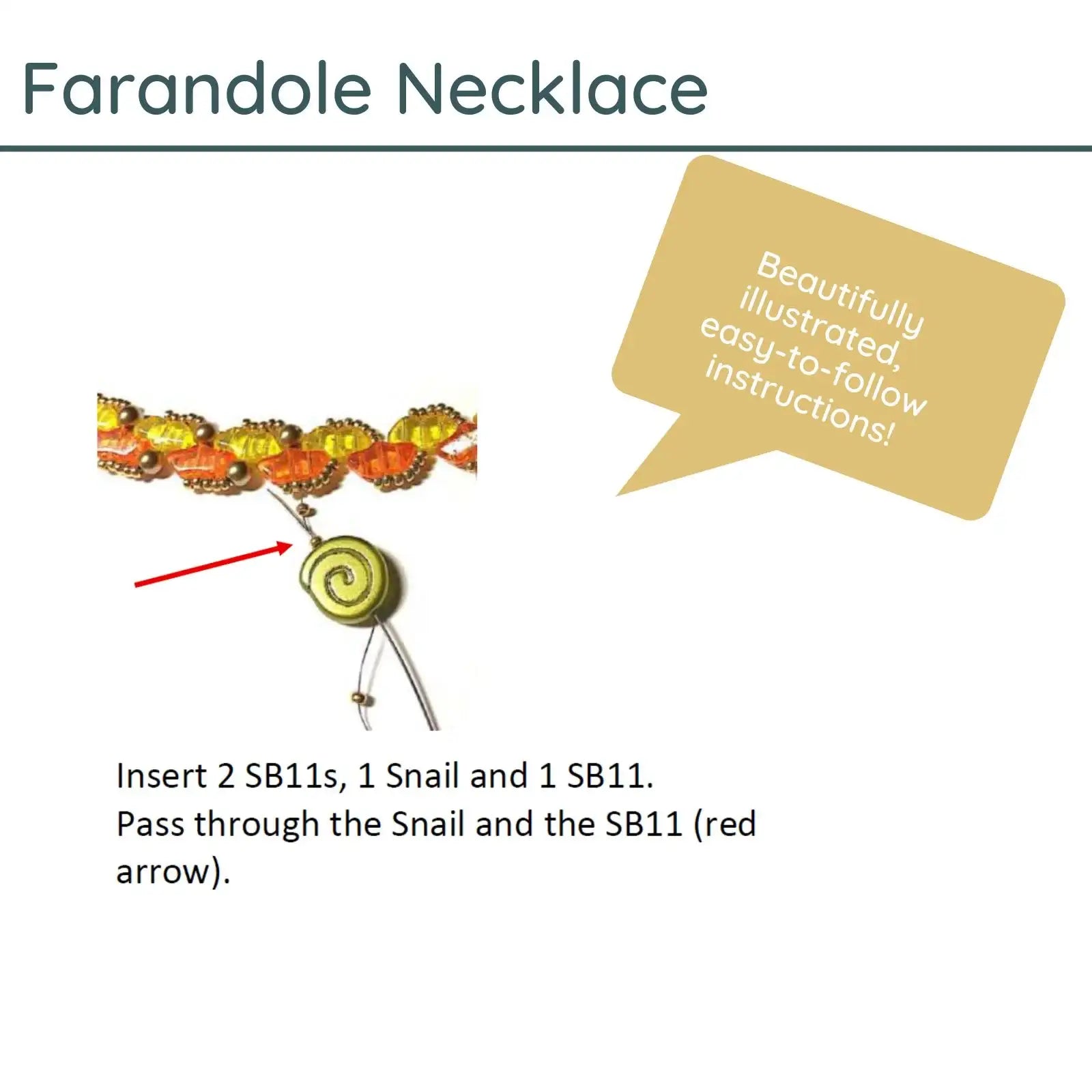 Farandole Necklace Pattern by Finuccia Sefi Créations - Farandole Necklace Pattern by Finuccia Sefi Créations - Default Title , The Argus Collection