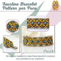 Faustine Bracelet Pattern par Puca - The Argus Collection