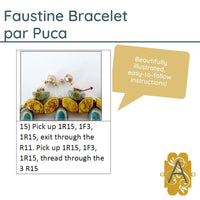 Faustine Bracelet Pattern par Puca - The Argus Collection