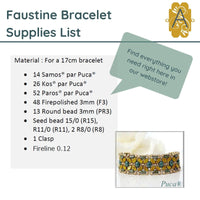 Faustine Bracelet Pattern par Puca - The Argus Collection