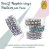 Festif Napkin Ring Pattern par Puca - The Argus Collection