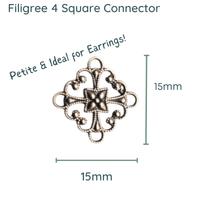 Filigree Collection, Connectors or Links, 4 Styles - The Argus Collection