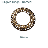 Filigree Collection, Rings, 28mm, 3 Styles - The Argus Collection