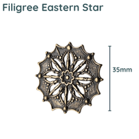 Filigree Eastern Star, 2 Finishes - The Argus Collection