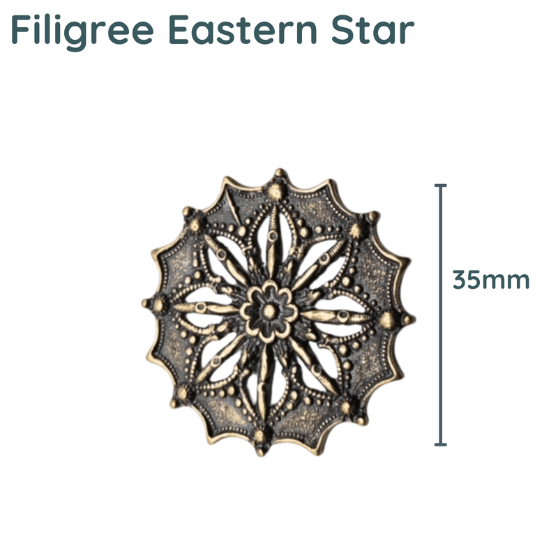 Filigree Eastern Star, 2 Finishes - The Argus Collection