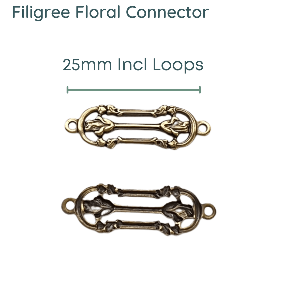 Filigree Collection, Connectors or Links, 4 Styles - The Argus Collection