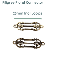 Filigree Collection, Connectors or Links, 4 Styles - The Argus Collection