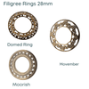 Filigree Collection, Rings, 28mm, 3 Styles - The Argus Collection