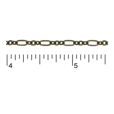 FineFigaroEuroChainAntiqueBrass-Example - The Argus Collection