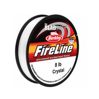 FireLine 8 lb Crystal Braided Beading Thread – 125 or 300 Yards