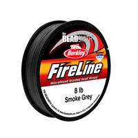 FireLine 8 lb Smoke Braided Beading Thread – 125 or 300 Yards