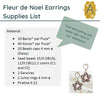 Fleur de Noel Earrings Pattern par Puca - The Argus Collection