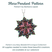 Flora Pendant Pattern by Barbara Lepak