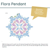 Flora Pendant Pattern by Barbara Lepak