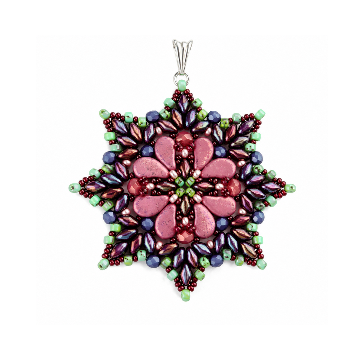 FloraPendantPatternbyBarbaraLepak - The Argus Collection