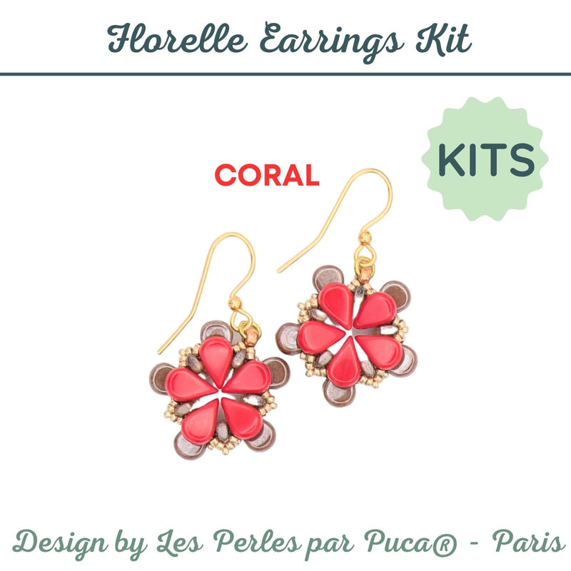 Florelle Earrings Bead Kits, 4 Colors