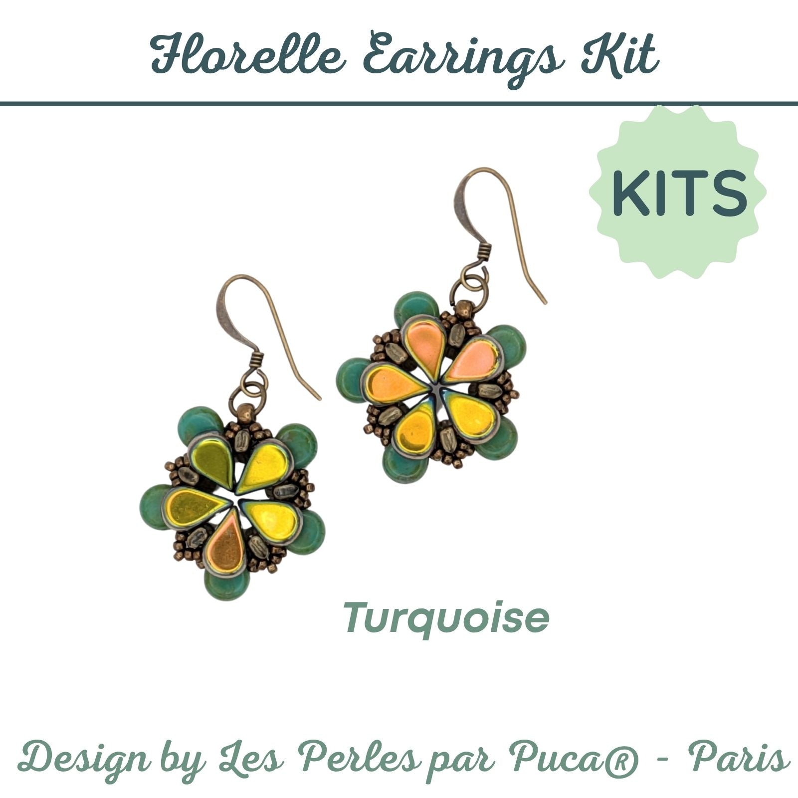 Florelle Earrings Bead Kits, 4 Colors