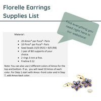 Florelle Earrings Pattern Par Puca