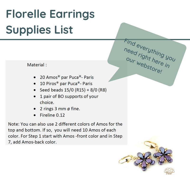 Florelle Earrings Pattern Par Puca