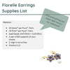 Florelle Earrings Pattern Par Puca - The Argus Collection