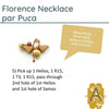 Florence Necklace Pattern par Puca - The Argus Collection