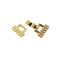 Foldover 5, 5-Strand Clasp, Gold or Copper - The Argus Collection
