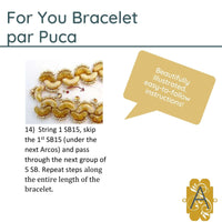 For You Bracelet Pattern par Puca - The Argus Collection