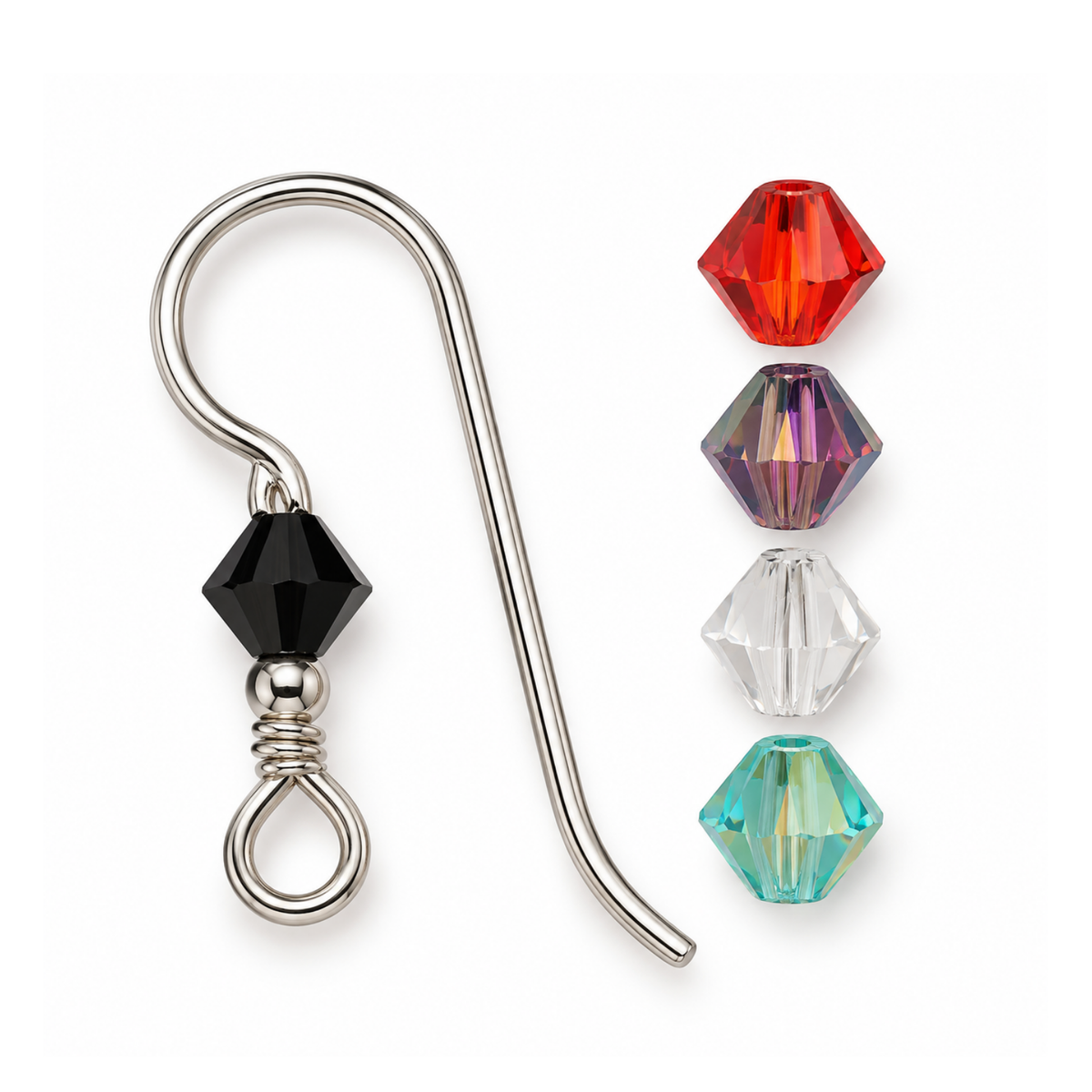 TierraCast, French Hook Earring Wire Blanks in 4 Finishes