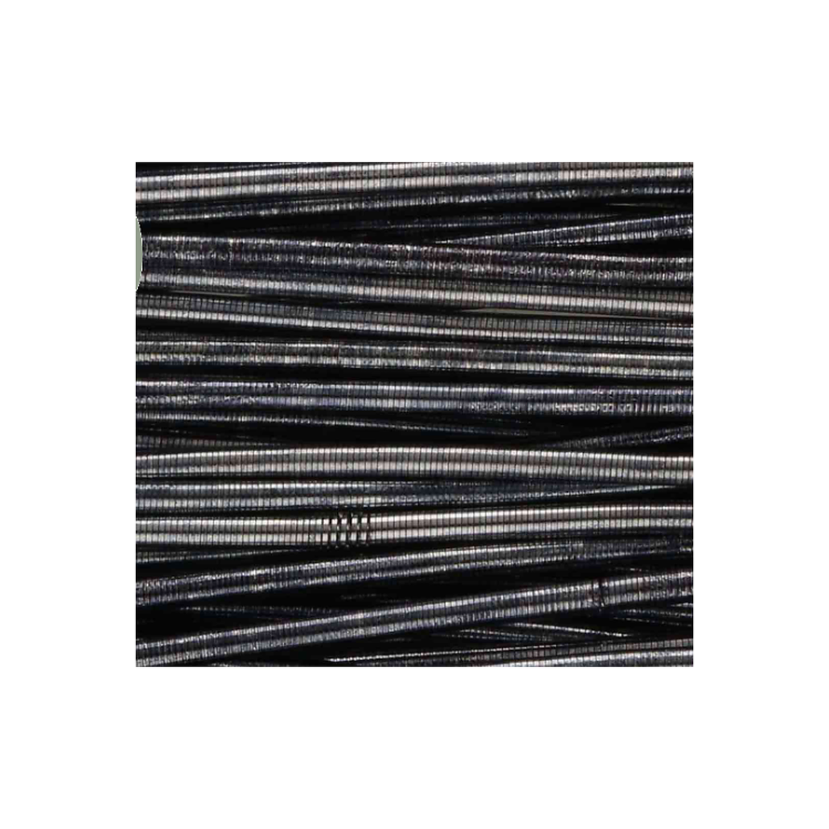 Grey Medium 0.9mm French Wire close-up showing tightly coiled metal strands